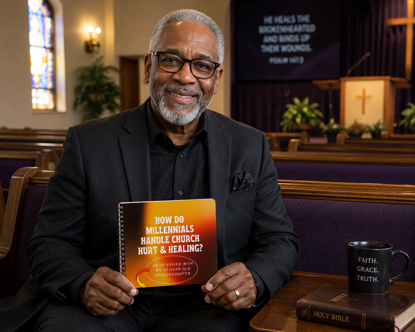 Pastor reading Holy Hurt